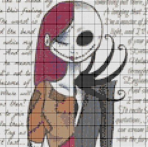 Solo patrones punto cruz pág 246 aprender manualidades es small. jack and sally template grid - Google Search | DIY | Pinterest