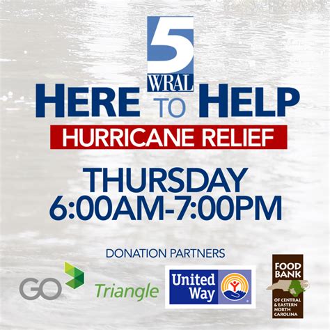 Here To Help Hurricane Relief Donation Drive Today Capitol