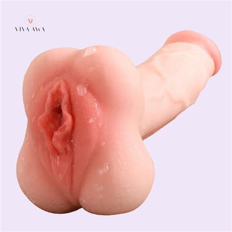 Masturbator Realistic Vagina With Penis Dildo Lesbian Sex