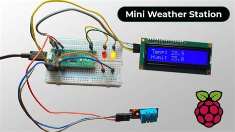 Mini Weather Station With Dht Raspberry Pi Pico