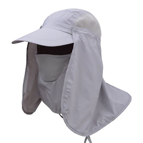 Waterproof Uv Foldable Baseball Cap Wdetachable Flap Quick Dry Sun