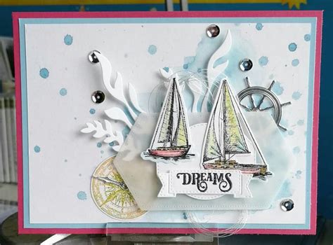 Stampin Up Sailing Home Come Sail Away Suite Boat Card Nautical