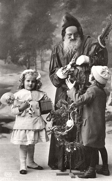 Vintage Father Christmas In The Victorian Era 19th Century