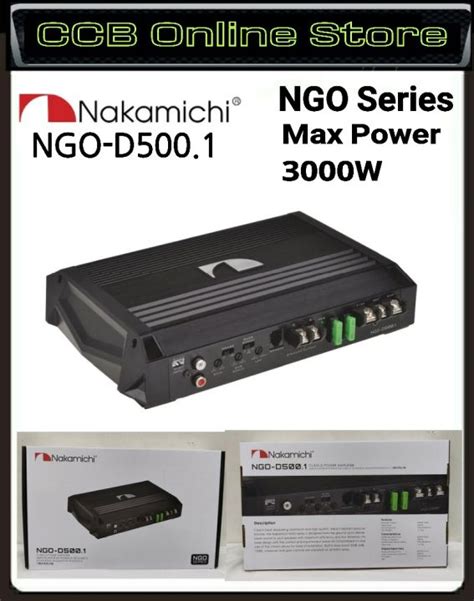 Nakamichi Ngo Series Ngo D Class D Mono Block Power Amplifier