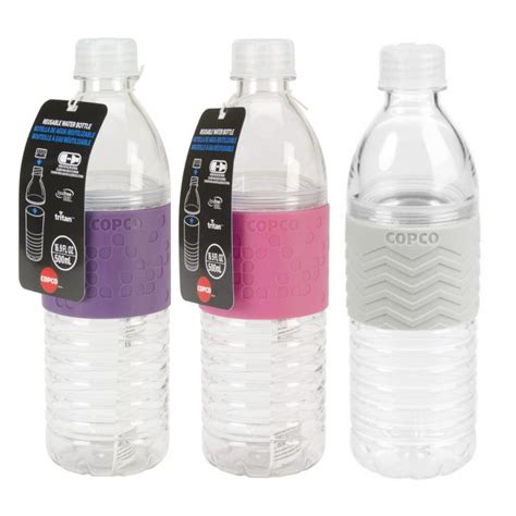 Copco Hydra Sports Water Bottle With Non Slip Sleeve Spill Resistant