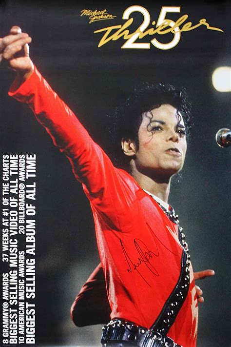 Lot Detail Michael Jackson Large And Impressive Signed Thriller 25th