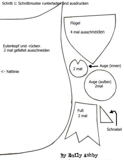 Ob als druck, dekofigur oder kissen, überall verschönern die süßen eulen die eigenen vier wände. Eulen Schnittmuster Zum Ausdrucken