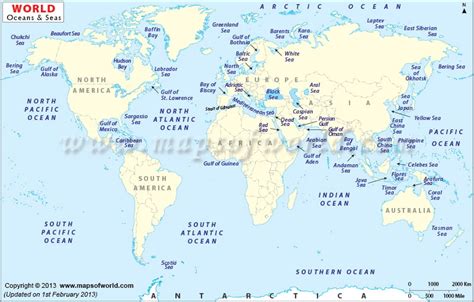 World Map Bodies Of Water Afp Cv