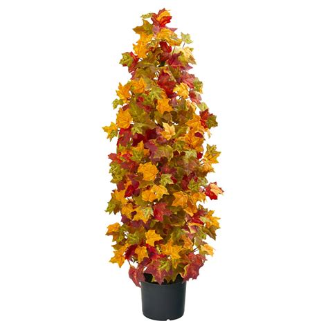 Nearly Natural 39in Autumn Maple Artificial Tree Orange