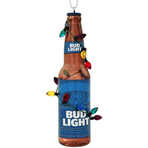 Bud Light Bottle With Bulbs Ornament