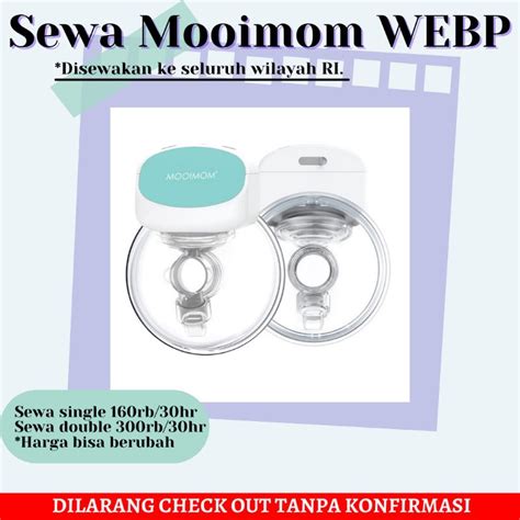 Jual Sewa Mooimom Wireless Handsfree Pompa Asi Rental Breast Pump Medan Indonesia Shopee Indonesia