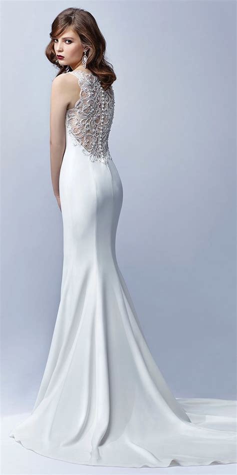 Enzoani Jane Features A Jaw Dropping Low Illusion Back Embellished With