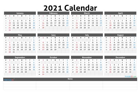 Free download printable yearly calendar 2021 ai vector print template, place for photo, company logo or graphics. Free Printable 2021 Calendar by Year - 21ytw44 - Free 2020 ...