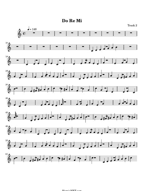 Now children , do re mi fa and so on are only the tools we use to build a song. Do Re Mi Sheet Music - Do Re Mi Score • HamieNET.com