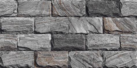Rustic Grey Brick Stone Split Face Wall Tile 300x600mm Luxury Tiles