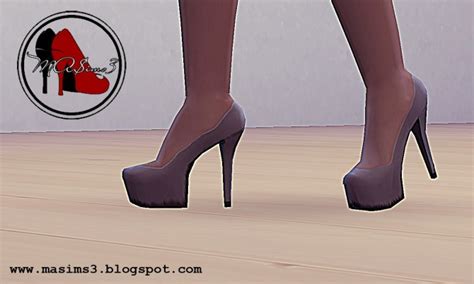 High Heel Platform Pumps Sims 4 Female Shoes