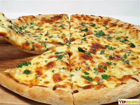 Four Cheese Garlic Pizza Recipe Garlic Pizza 4 Cheese Pizza