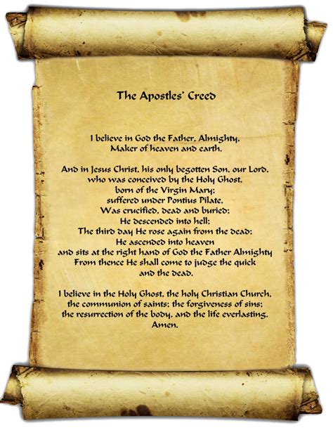 Apostles Creed Free Printable