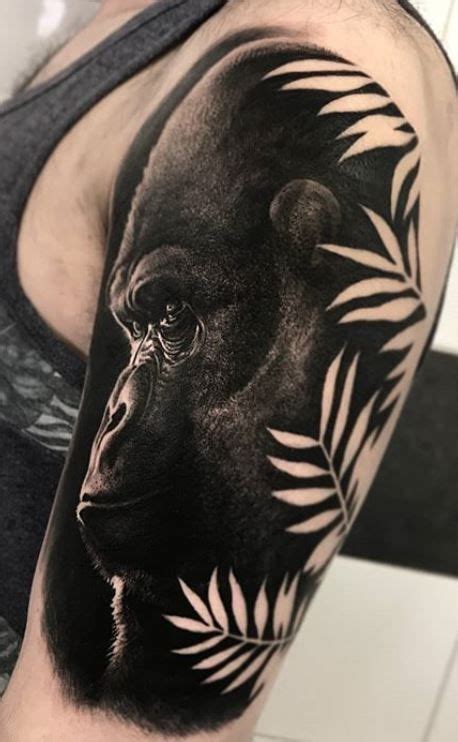 Gorilla Tattoo Animal Sleeve Tattoo Black Cat Tattoos Gorilla Tattoo