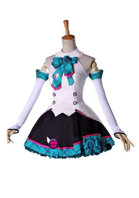 xcoser hatsune miku costume suit anime cosplay blue dress halloween outfit for girls m to