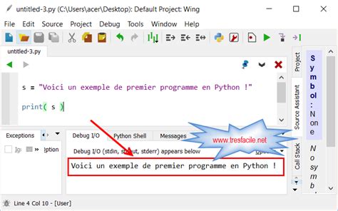 3 Création dun premier programme Python avec Wing Très Facile