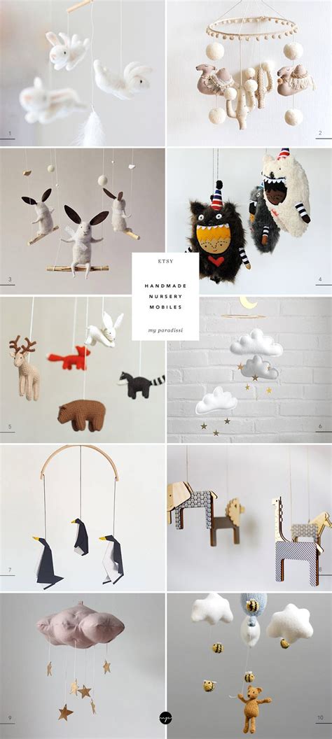 10 Of The Cutest Handmade Nursery Mobiles On Etsy Diy Nursery Mobile