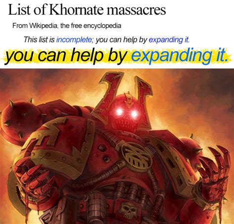 Blood For The Blood God Skulls For The Skull Throne Rmemes