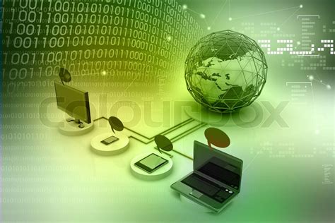 Global Computer Networks Stock Image Colourbox