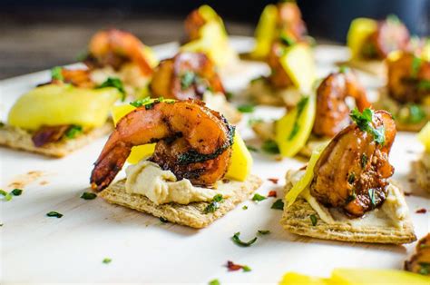 With the quick homemade dynamite shrimp sauce that is dynamite spicy shrimp appetizer is a delicious japanese food invention. Mango and Grilled Shrimp Appetizers - The Flavor Bender