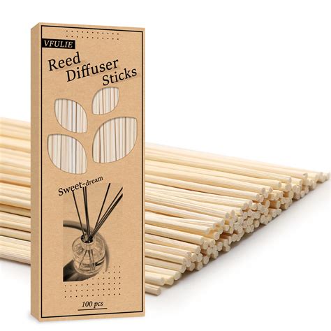 Buy Vfulie 100pcs Reed Diffuser Sticks 10 Inch Natural Rattan Wood