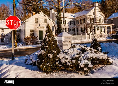 Town Center West Cornwall Connecticut Usa Stock Photo Alamy