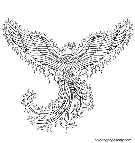 Phoenix Coloring Pages Free Printable Coloring Pages