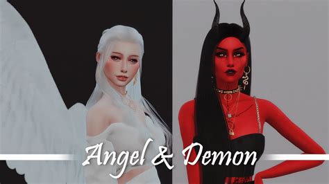 Angel Demon The Sims Cas Youtube