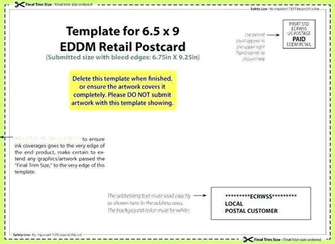 Usps Postcard Template Guidelines Cards Design Templates