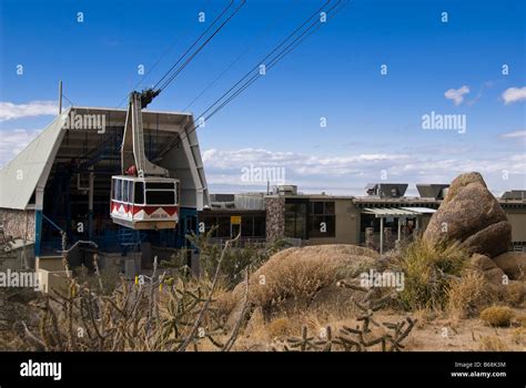 Tram Car At The Base Station Sandia Peak Ski Tramway Albuquerque New