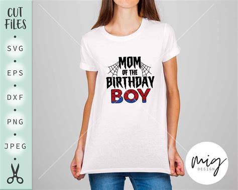 Mom Spiderman Svg Mom of the Birthday Boy Svg Spiderman - Etsy