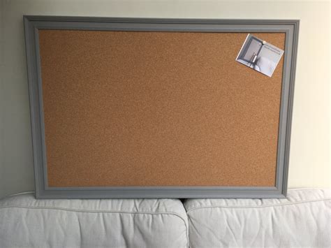 Giant Pin Board A Large Cork Notice Board With Grey Frame