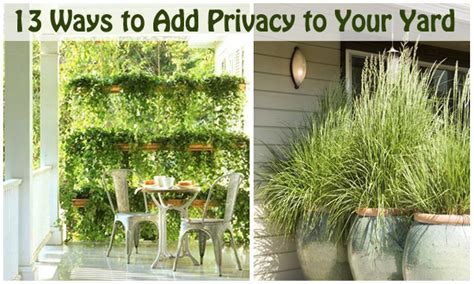 13 Creative Ways To Add Privacy To Your Yard Diy Scoop