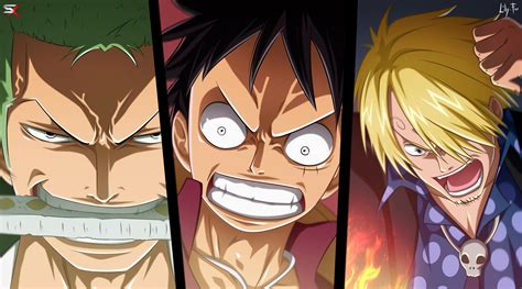 Zoroluffy And Sanji Full Hd Wallpaper And Background Image 2006x1117
