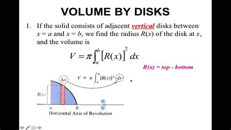 Topic 44-Volume of Solids of Revolution-Disk Method - YouTube