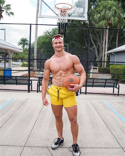 Classic College Bro Type Cocky Guy Shirtless Muscle Hunk Smiling Sexy Basketball Player
