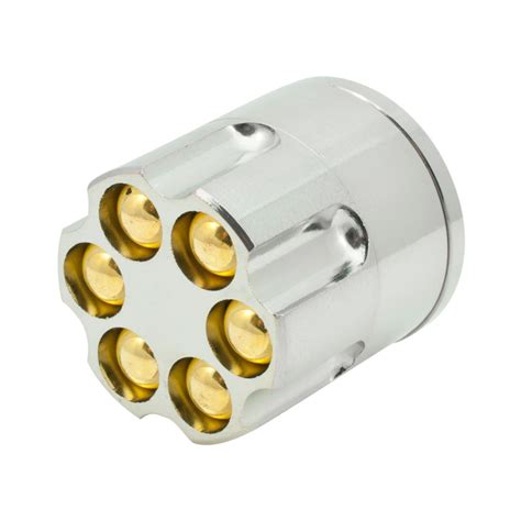 3pcs discrete magnetic metal revolver bullet chamber herb spice grinder ebay