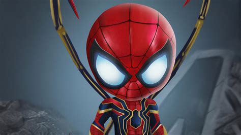 Chibi Iron Spiderman superheroes wallpapers, spiderman wallpapers, hd ...
