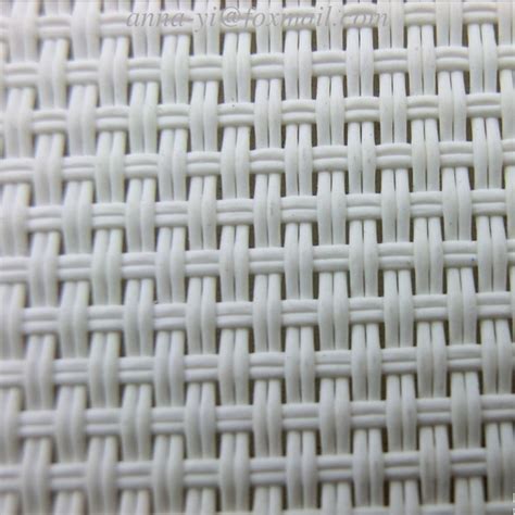 White Color Outdoor Patio Furniture Mesh Fabric 2x2 Woven Style