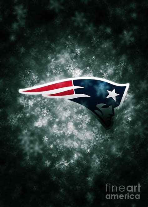 New England Patriots Digital Art By David Mcguinness