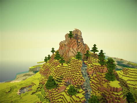 Terraformed Mountian First Mountain Ever Minecraft Map