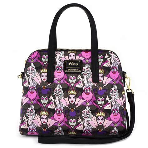 Loungefly Disney Villains All Over Print Bag Purse Faux Leather