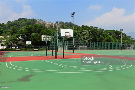 Outdoor Basketball Court Stock Photo Download Image Now Basketball