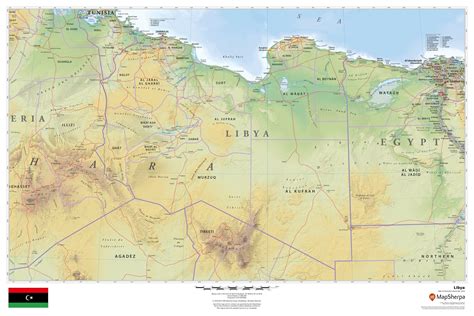 Libya, officially the state of libya, is a country in the maghreb region in north africa bordered by the mediterranean sea to the north, egy. Libya Map, Africa