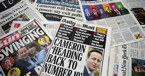 British Newspapers On Election Aftermath